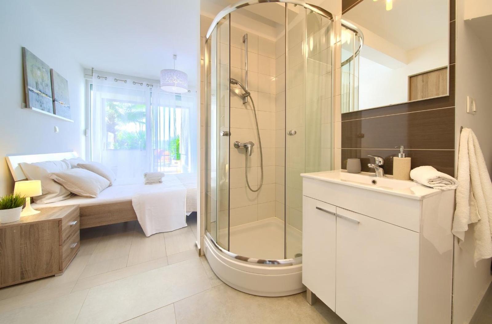 Apartment Sasso Bianco With The Private Pool Нивице Екстериор снимка