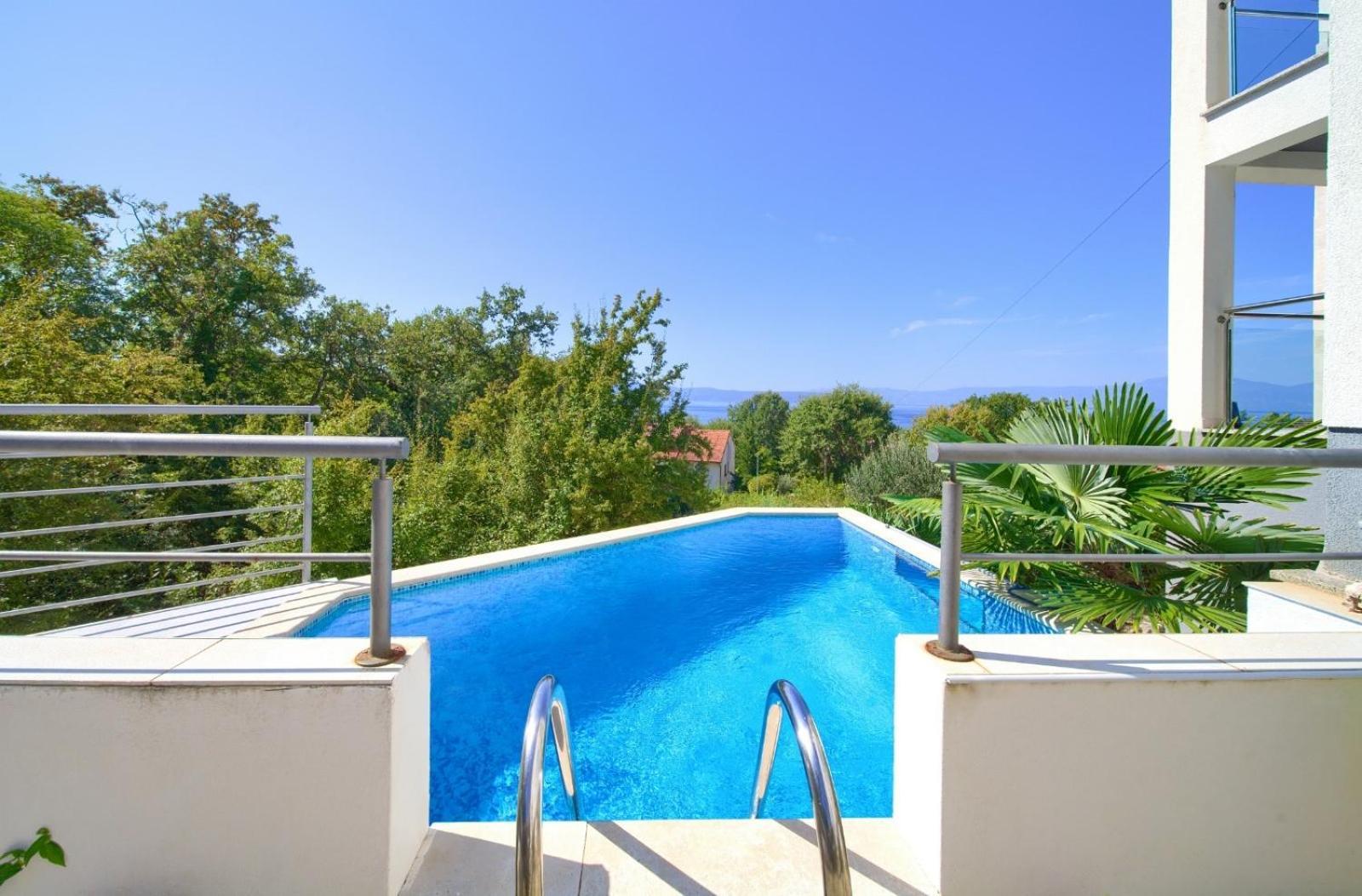 Apartment Sasso Bianco With The Private Pool Нивице Екстериор снимка